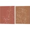 Warm Magnolia Branch by Karyn Panganiban 12" x 15" Canvas Wall Art (Set of 2)